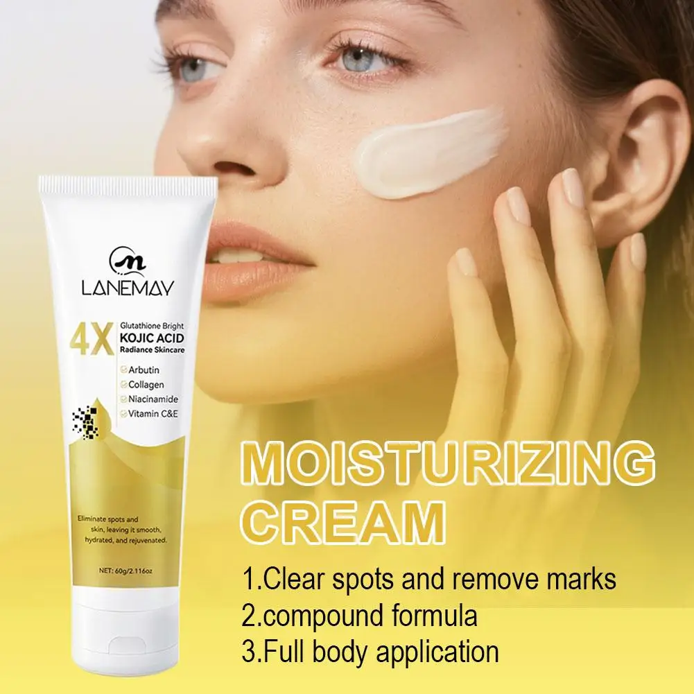 

Glutathione Bright Kojic Acid Radiance Skincare Cream Targeted Spot Correction Brightening Even Tone Skincare