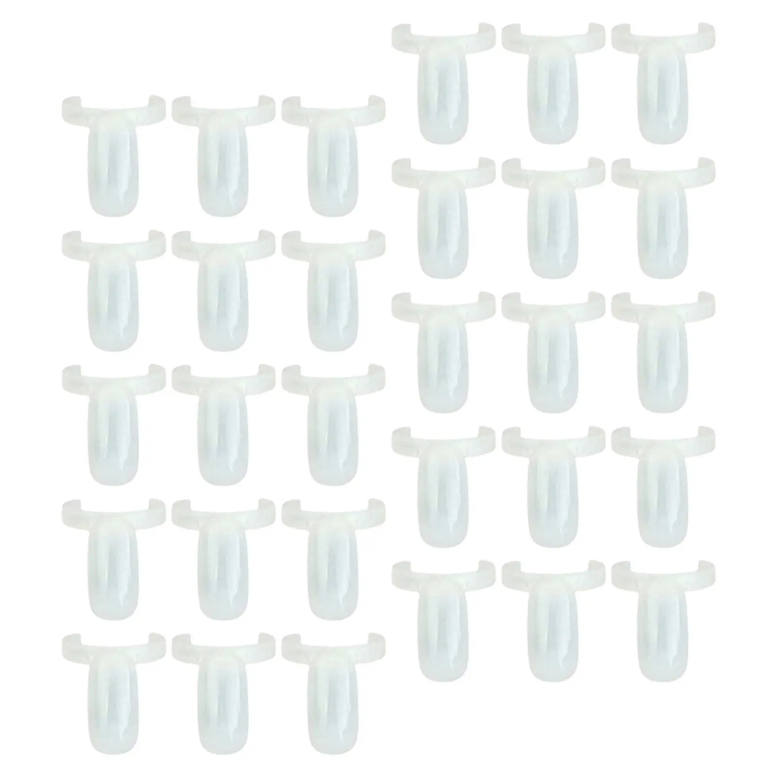 

500Pcs Nail Tips Color Display Ring Smooth Plastic Sample Board for Nail Pattern Practice Gel Polish Palette Salon DIY Use