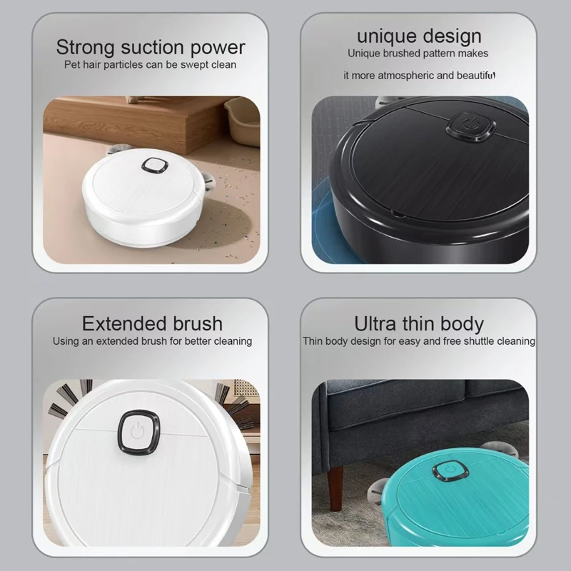 หุ่นยนต์ดูดฝุ่นถูพื้นอัตโนมัติ XIAOMI 3-in-1 สำหรับใช้ในบ้าน ดีไซน์บางเฉียบ ทำความสะอาดอัตโนมัติ พร้อมระบบเพิ่มประสิทธิภาพอัจฉริยะ