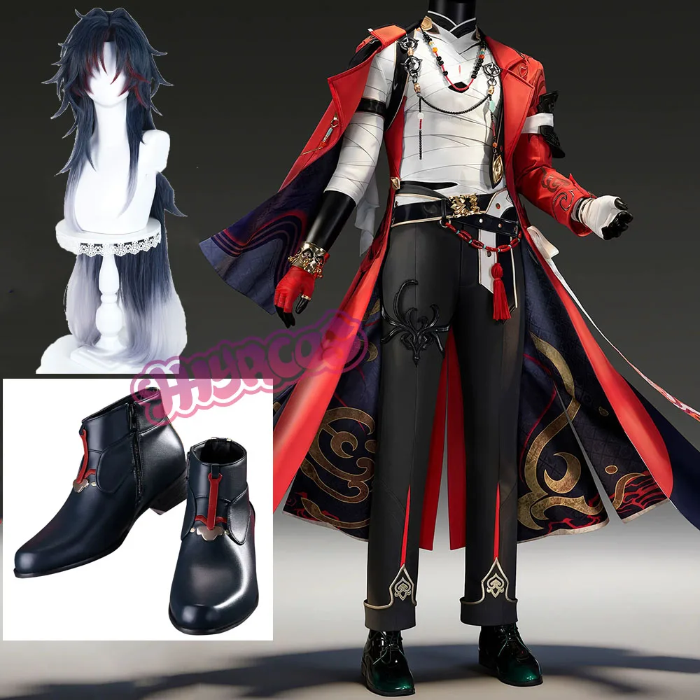 honkai-スターレールブレードコスプレ衣装ウィッグ小道具靴ゴージャスなハンサムな衣装男性ロールプレイ服ハロウィンカーニバル