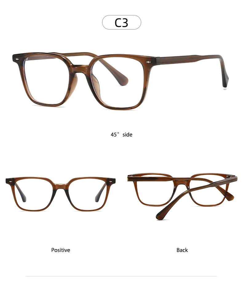 KOCOLIOR 2025, hochwertige TR90-Retro-Lesebrille mit quadratischem Rahmen für Damen und Herren, modische photochrome Presbyopie-Brille – Detail 13