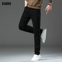 Men's Straight Stretch Jeans 12 Fashion Loose Straight Business Casual Stretch Denim Pants Male Brand Trousers 3 Colors Plus Size Mens Clothing Slim Jeans 28-44 6