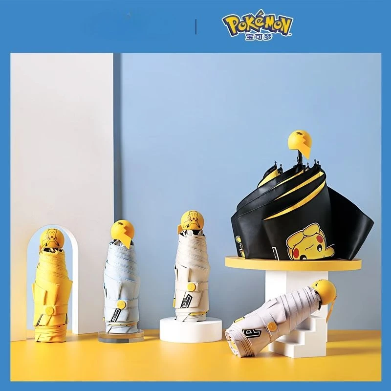 five-fold-super-light-pikachu-pokemon-umbrella-black-glue-uv-protection-sun-and-rain-dual-use-pocket-umbrella