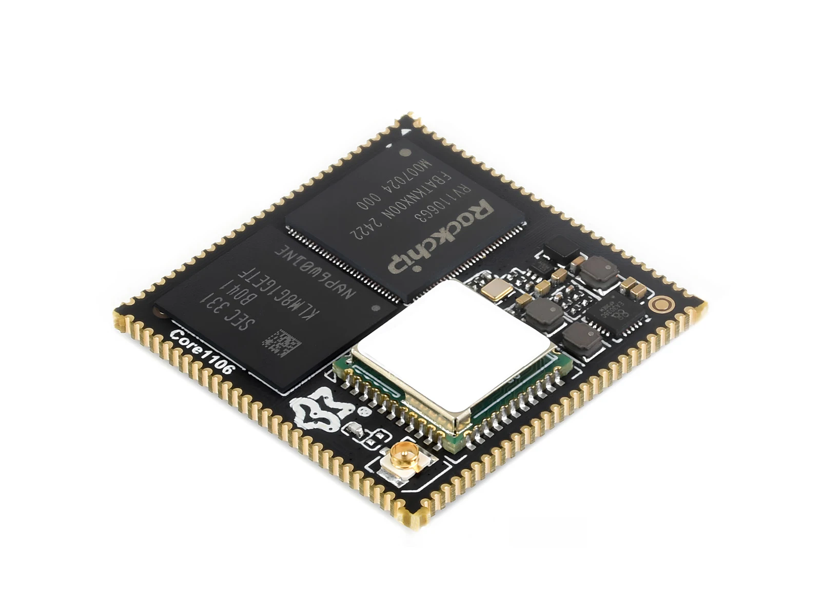 Core1106 High-performance Embedded Ai Core Board With Rockchip Rv1106, 1 Tops Npu, 5mp Isp, Wi-fi 6 & Bt 5.2