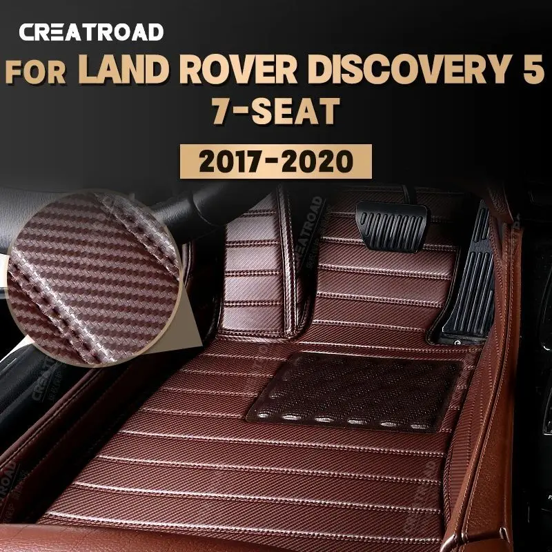 

Коврики из углеродного волокна на заказ для Land Rover Discovery 5 7-SEAT 2017-2020 19 18 ковер авто аксессуары для интерьера