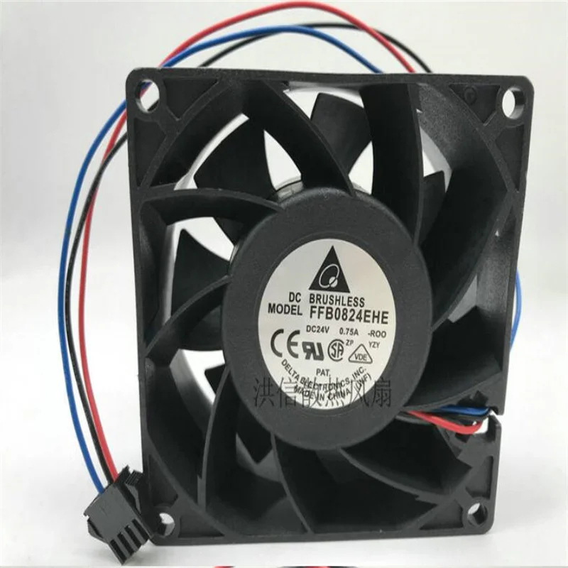 

Delta FFB0824EHE 24V 0.75A 8038 three-wire double-ball high-volume inverter fan