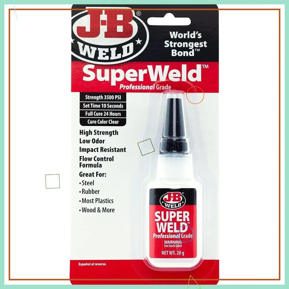 Super cola transparente, 20g - ligação instantânea forte para múltiplas superfícies