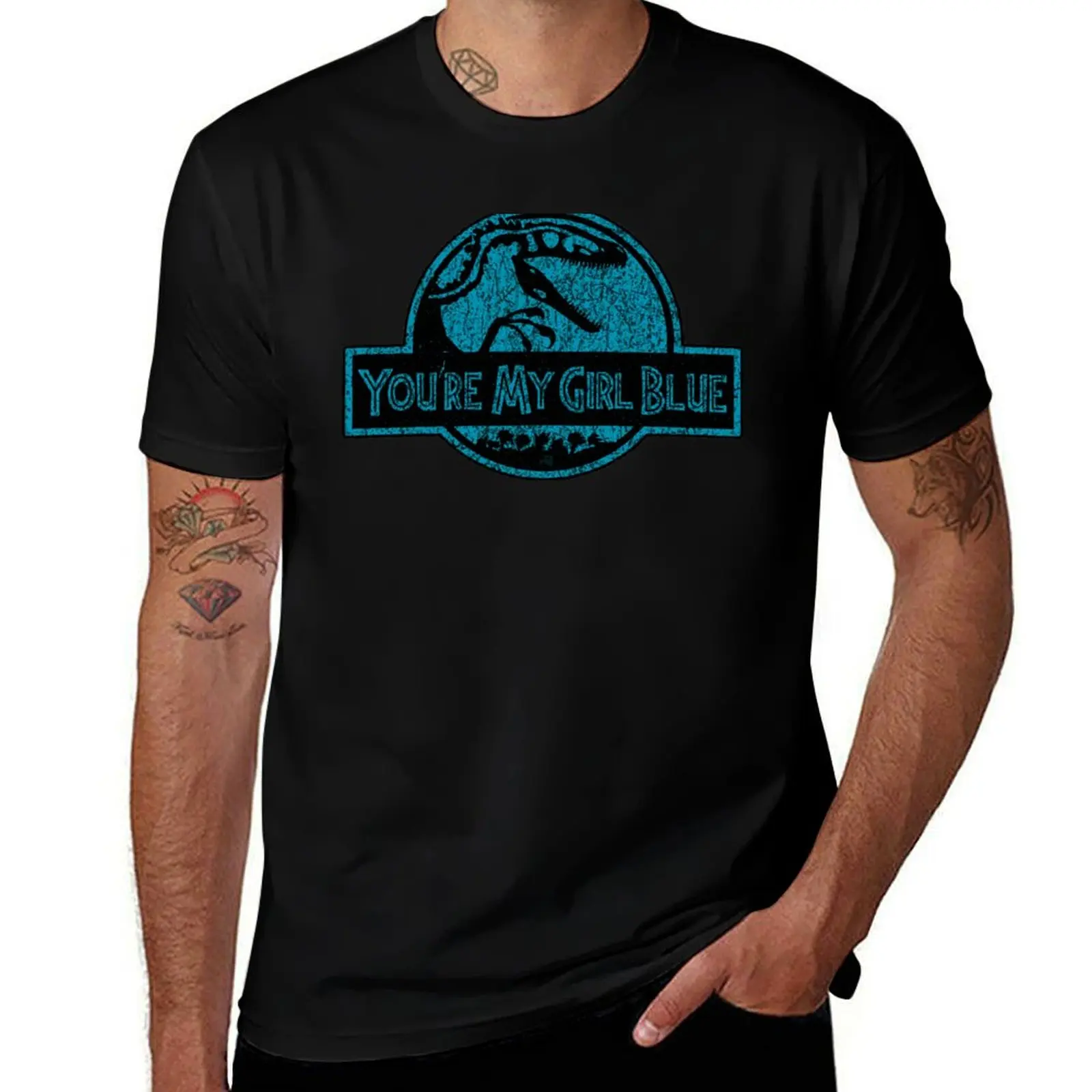 

You're My Girl Blue T-Shirt Gym Exercise Short Sleeve T-Shirt