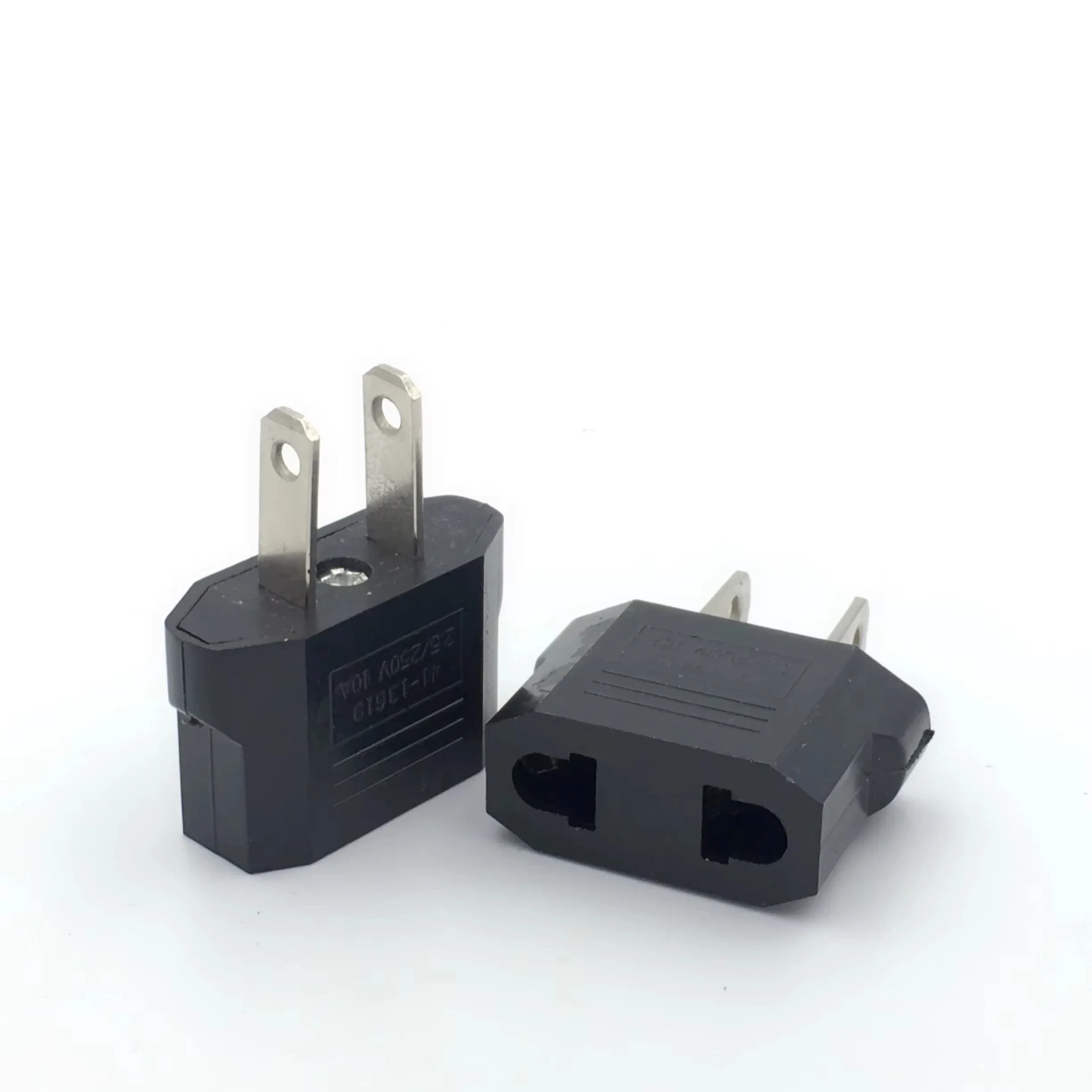 Universal Travel Plug Adapter US AU EU Power Outlet Converter International Global Socket Adapter 1PCS Black 4.0mm Compact