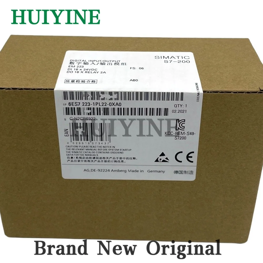 

New Original For Siemens 6ES7223-1PL22-0XA0 6ES7 223-1PL22-0XA0 Digital I/O PLC Module