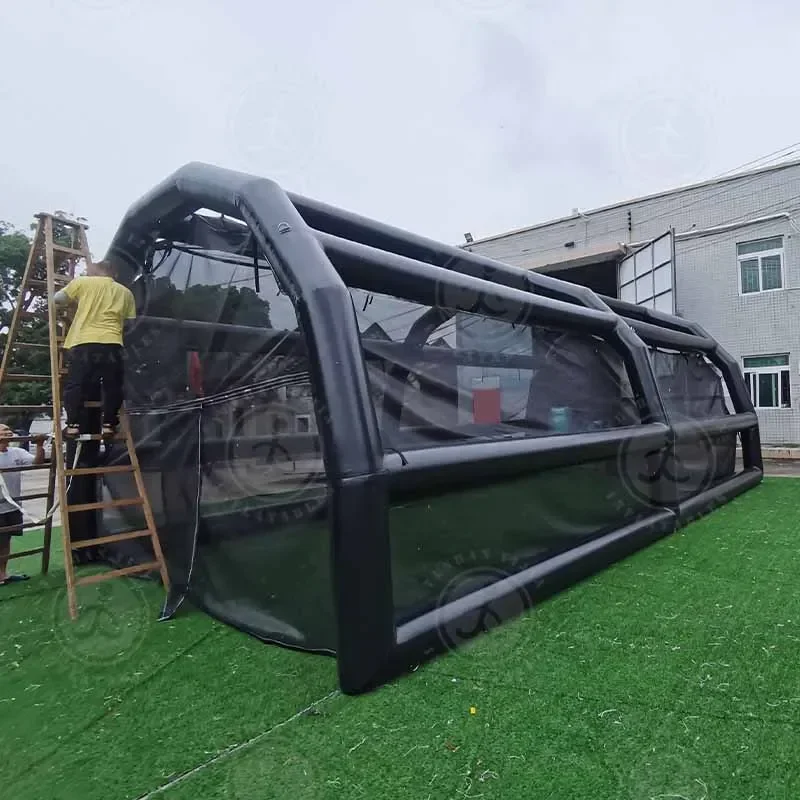 Commercial Giant Inflatable Car Cover Sun Protection And Rain Protection Cover Sunshade Thick Folding Portable Transparent Tent