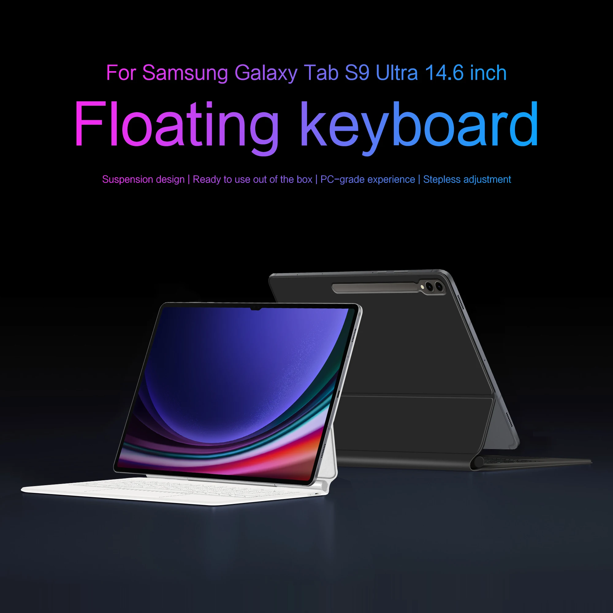 LFOIQN Keyboard Case For Samsung Galaxy Tab S9 S10 Ultra 14.6 inch S8+ S9+ Plus 12.4 S10+ FE+ S11 S7 11 Tablet Smart Book Cover view 4