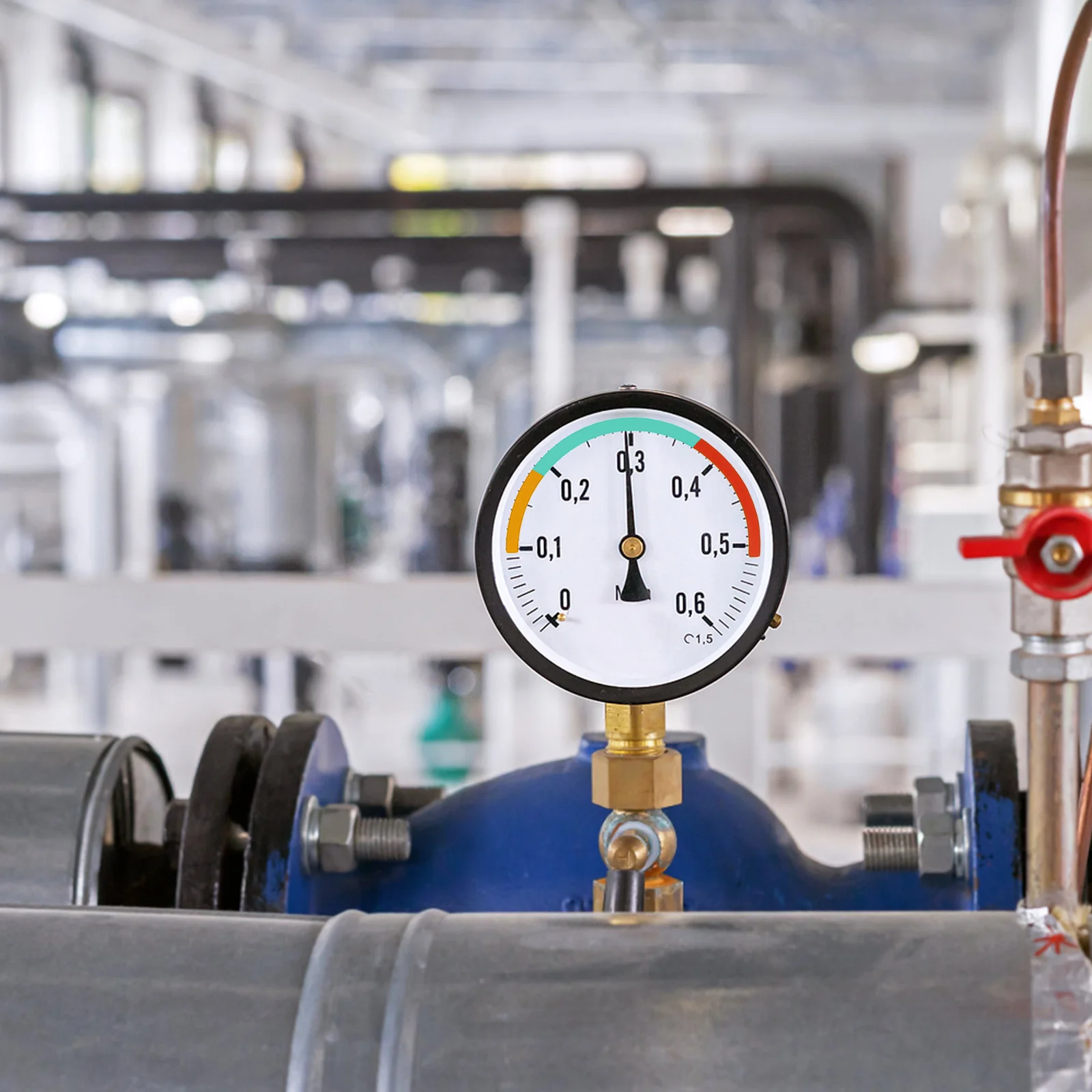 6 Sheets Adhesive Air Pressure Gauge Decal Sticker Labels for Pressure Instrument Identification Waterproof Uv Resistant Gauge