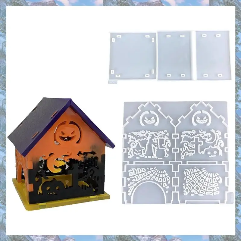 

Flash Trend Хэллоуин тыква домашние формы из смолы, тыква формы для эпоксидной смолы с тыквой Хэллоуина, забавные силиконовые формы