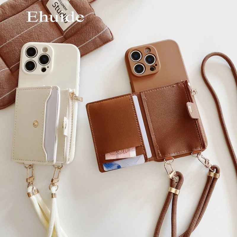 Wallet Strap Case for OPPO Reno 12F 12 11 11F 10 7 Realme 13 Pro Plus C61 C63 Card Slots Crossbody Lanyard PU Leather TPU Cover