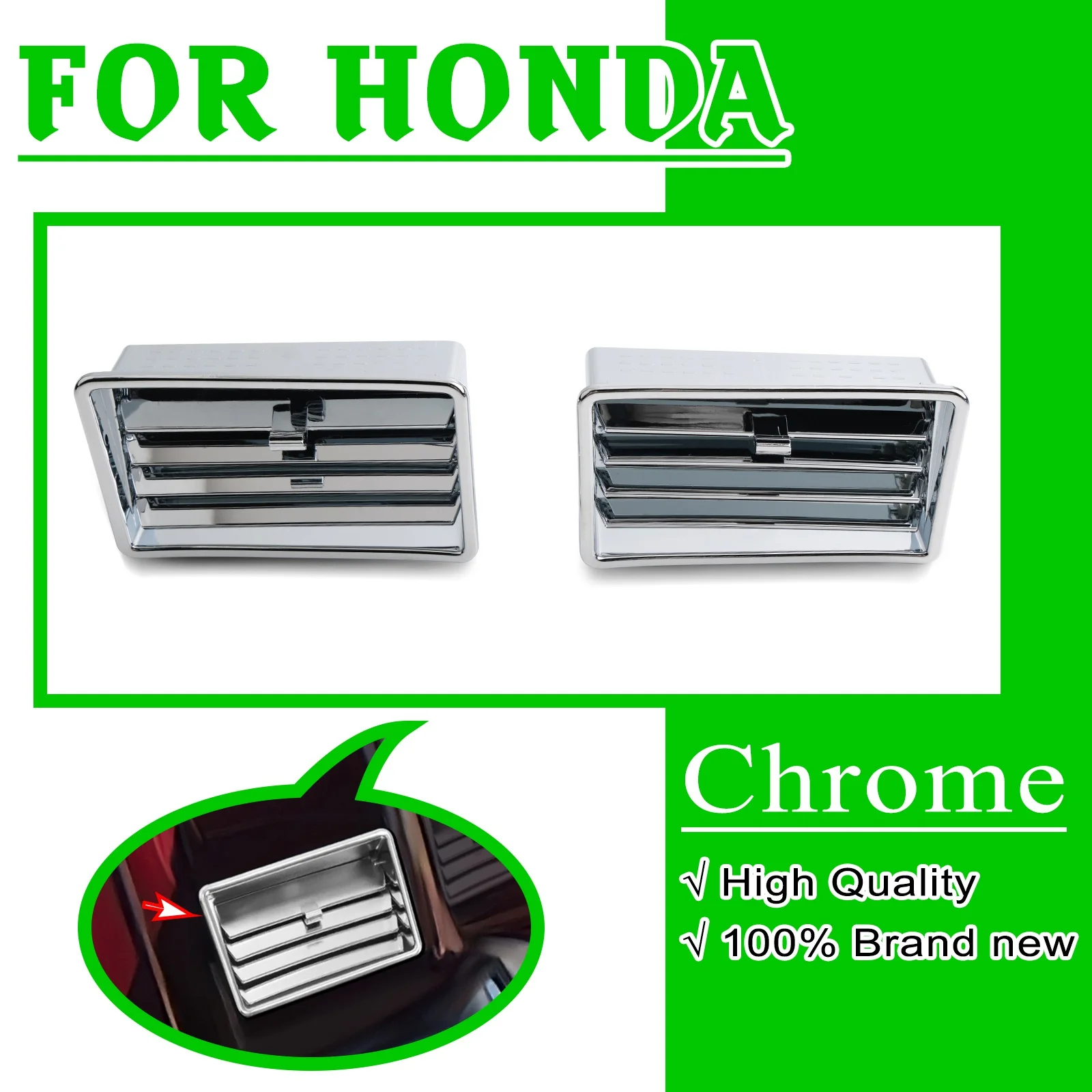 For Honda Goldwing GL1800 2001-2010 Motorcycle Left & Right Lower Fairing Fresh Air Vents