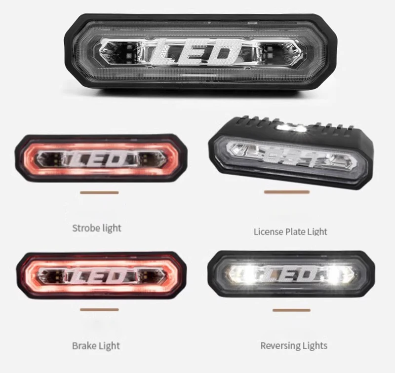 LED Rear Spare Tire Warning Lights Fit for Jeep Wrangler Ford Ranger Tank 300 2018 - 2023 Modified Off-road Vehicle Brake Lights