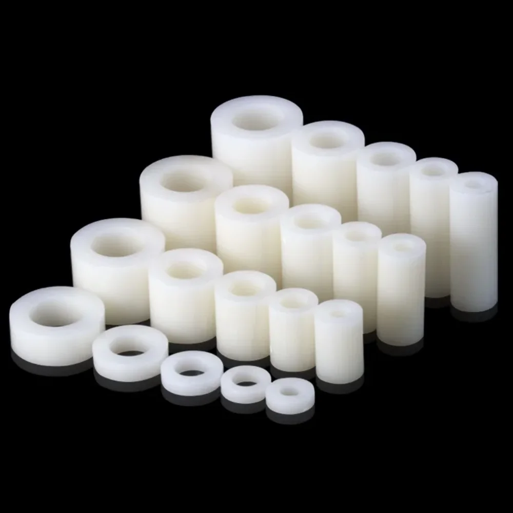 Plastic Insulation Isolation Column / Nylon Stud Pad High Washer Gasket / Circuit Board Support Column Spacer M3-M8