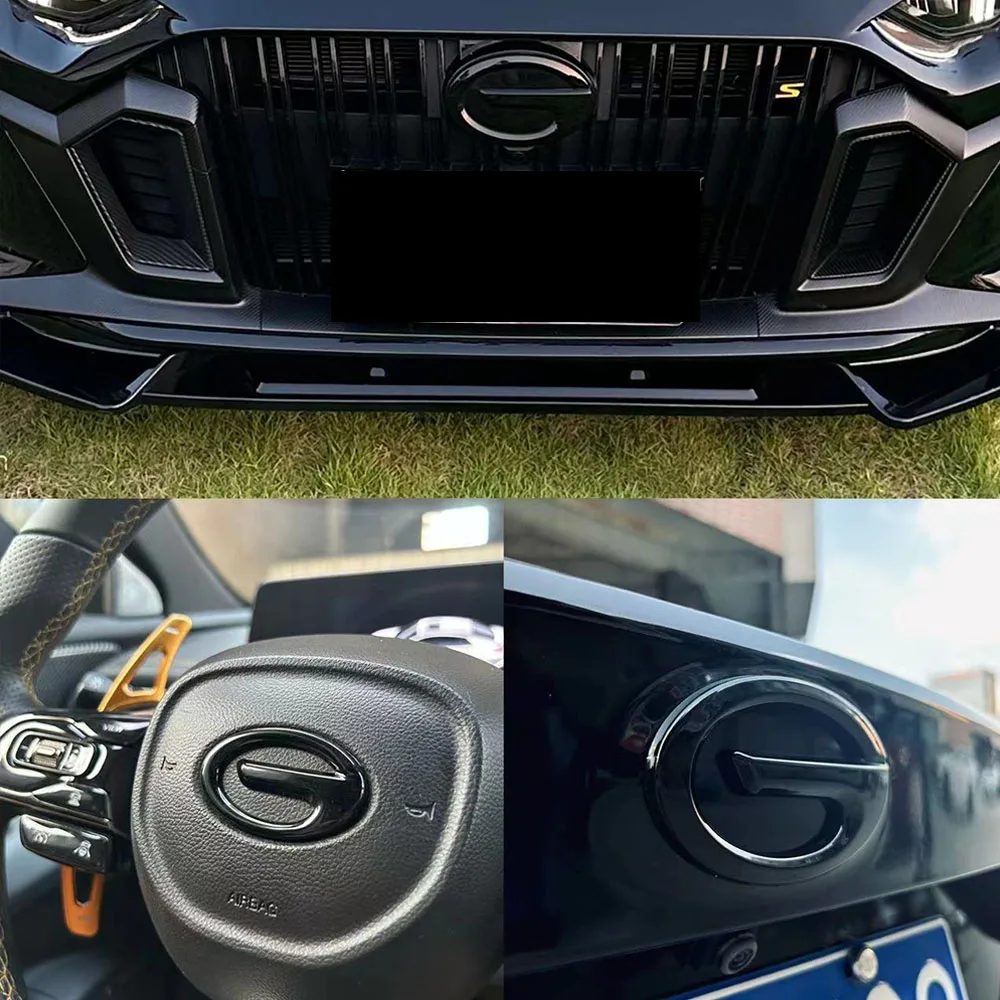 

For Trumpchi GAC Empow R 2022-2024 Car ABS Front Rear Grille Logo Steering Wheel Stickers Emblem Cover Styling Auto Accessories