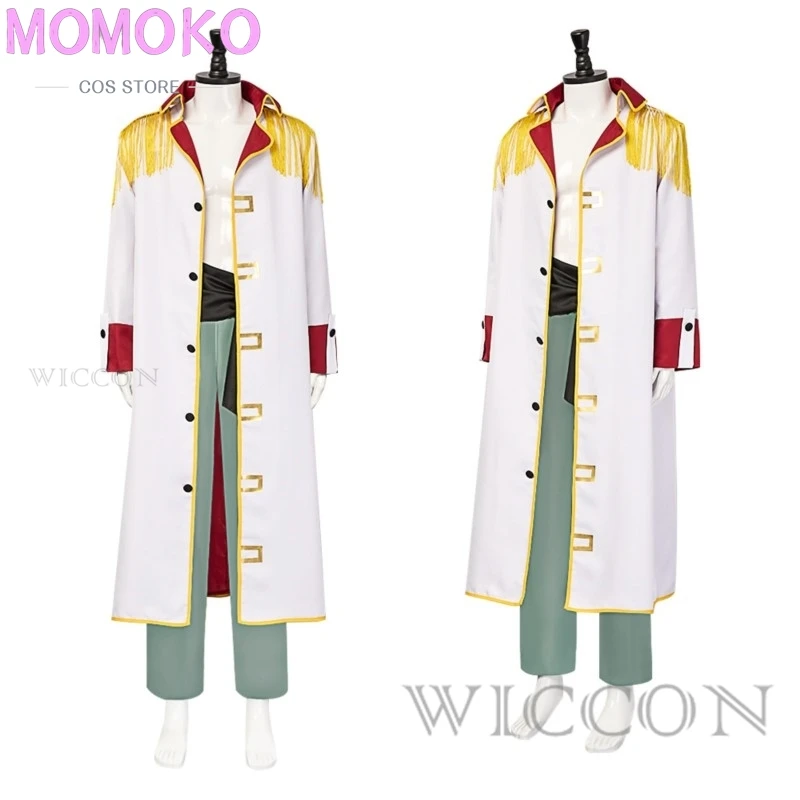 

Anime Coplay SSS Shirohige Whitebeard Edward Newgate Cosplay Costume Uniform Trench Suit Halloween Party Outfit for Man