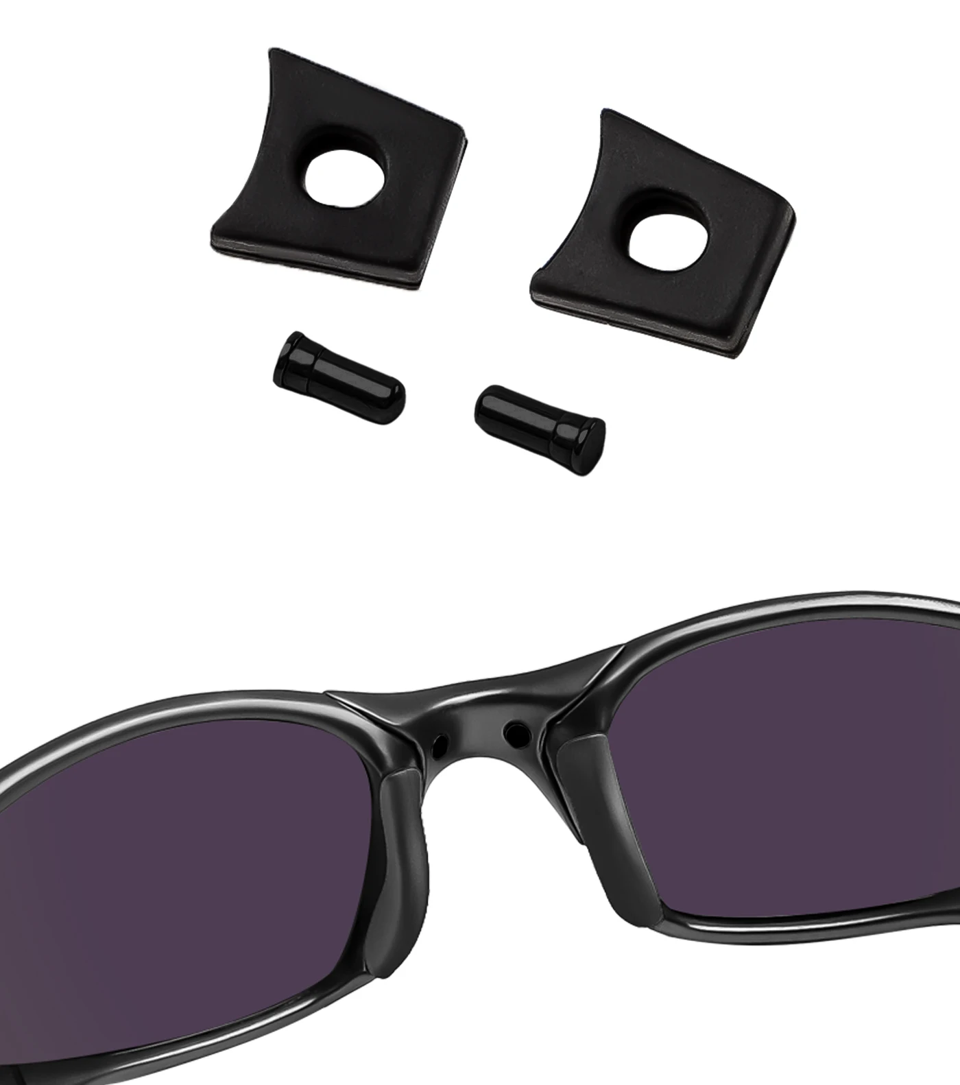 Replacement Nose Bridge Pin Rivet & Flex Coupler for Juliet/X Metal Penny/Mars/Romeo 2/X Squared OO6011/X Metal XX Sunglasses