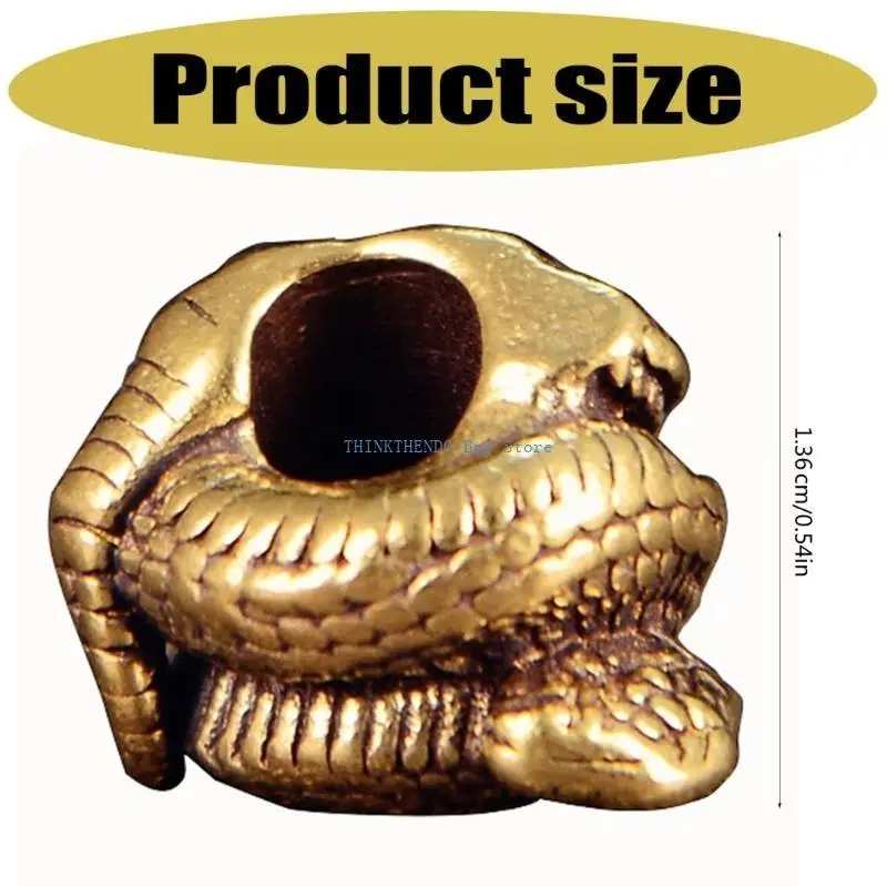 Pendentif tête serpent 340D pour colliers, bijoux projets paracorde, lanière