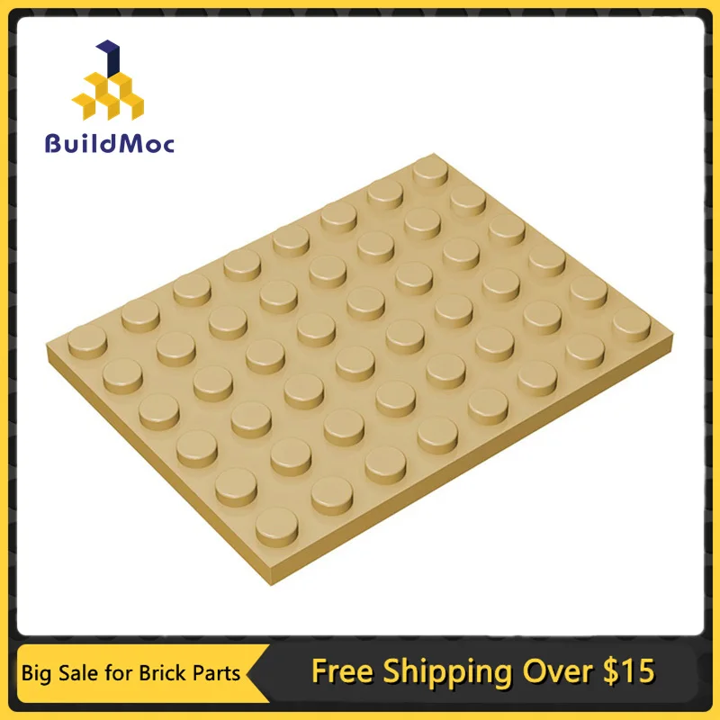 

10Pcs MOC Parts 3036 Plate 6 x 8 Compatible Bricks DIY Assmble Building Blocks Particle Kids Puzzle Brain Toy Birthday Gift