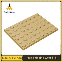 10Pcs MOC Parts 3036 Plate 6 x 8 Compatible Bricks DIY Assmble Building Blocks Particle Kids Puzzle Brain Toy Birthday Gift