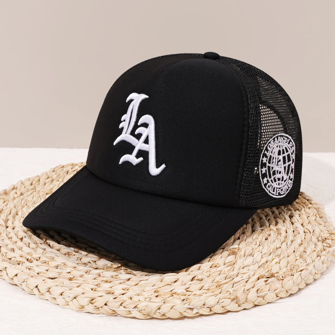 قبعة بيسبول للربيع والصيف، قبعة سائق شاحنة مطرزة شبكية قابلة للتنفس وعصرية مناسبة للخارج #3