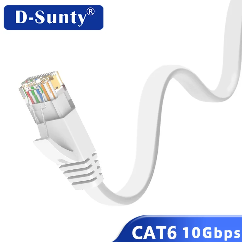 

0.1M 0.2M 0.3M 0.5M 50MCAT 6 Ethernet Cable Flat RJ45 Patch Cord High-Speed LAN Cable 1000Mbps for Router Modem PC Laptop Smart