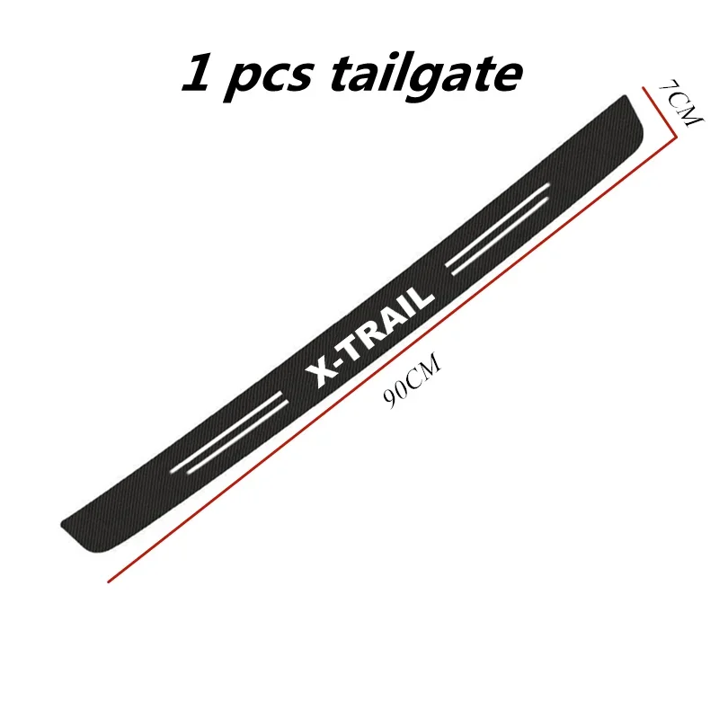 60X7CM Autotürschwellen-Seitenschutzstreifen aus Kohlefaser, Autoaufkleber für Nissan Xtrail X Trail T30 T31 T32 – Detail 8