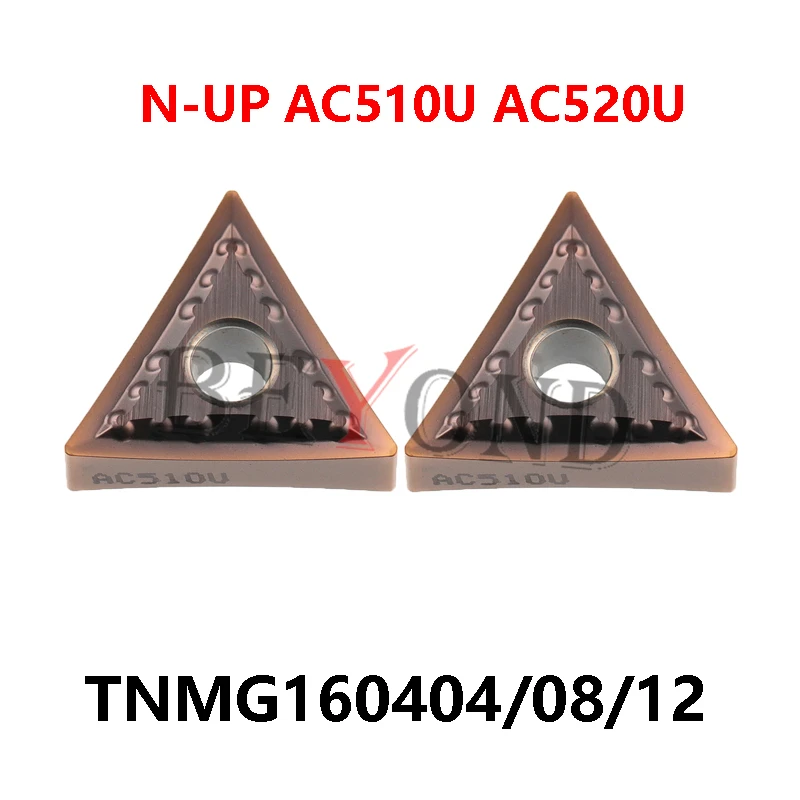 

100% Original Carbide Inserts TNMG160404N-UP AC510U TNMG160408N-UP AC520U TNMG160412N-UP Lathe Cutter TNMG 160408 For Stainless