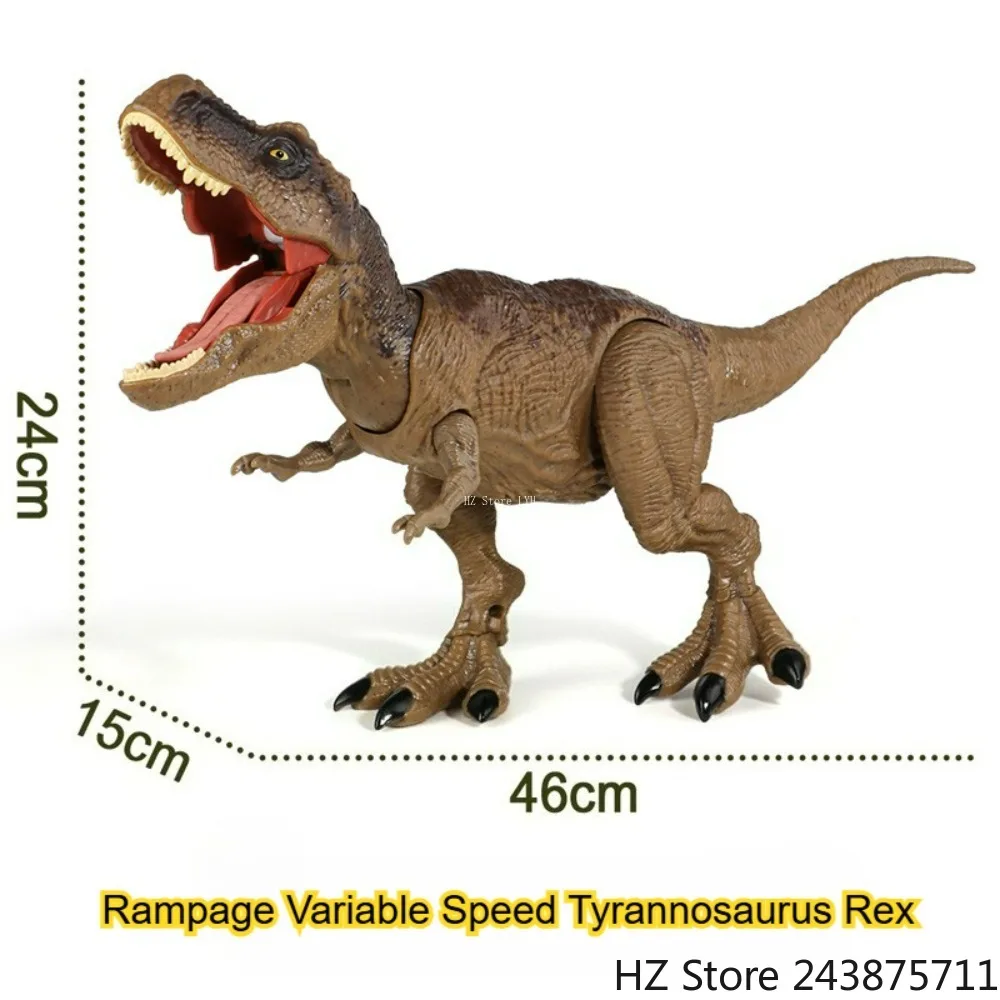 

Dinosaur Toy Jurassic Variable Speed Tyrannosaurus Rex Opens Mouth and Roars, Large Figurine, Simulated Animal, Boy's Gift