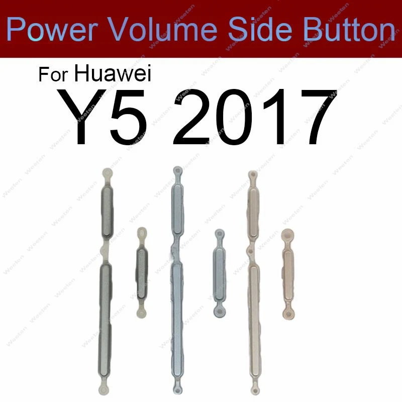 

ON OFF Power Volume Buttons For Huawei Y5 2017 Y5 III MYA-L03 L23 Power Volume Up Down Side Button Audio Sound Switch Keys Parts