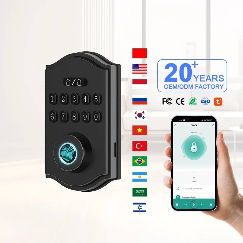 

Fingerprint Lock Smart Door Lock Household Graffiti Smart Lock
