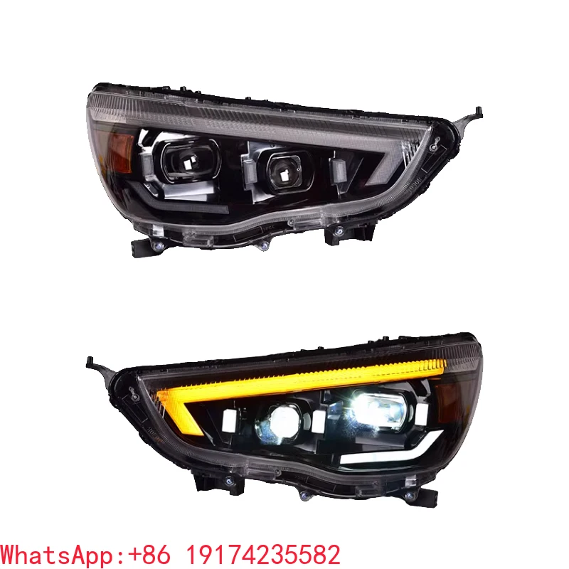 

For ASX 2013-2019 Car Light Accessories LED Headlights Upgraded Head Lamp Head Light DRL Front Lights