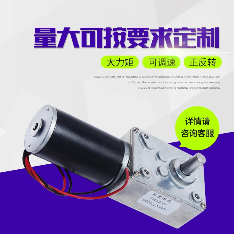 4058 Gw31zy Turbine Worm Reducer Motor 12 V24v Robot Miniature Dc Gear Motor With High Torque