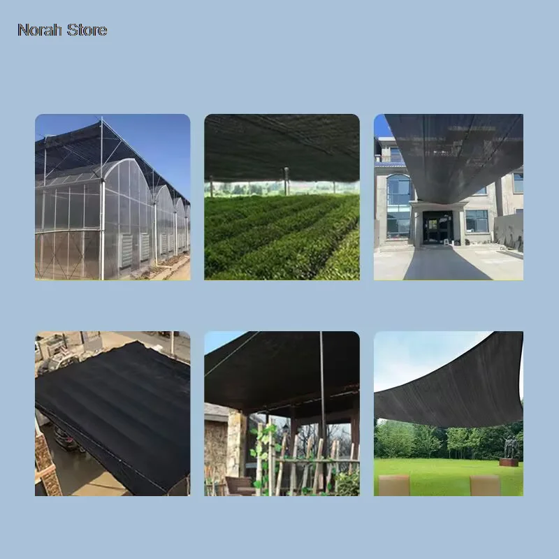 12Pin Patio Shade Net Black Anti-UV HDPE Sunshade Net Garden Succulent Plant Lawn Pet House Shading Net Swimming Pool Cover