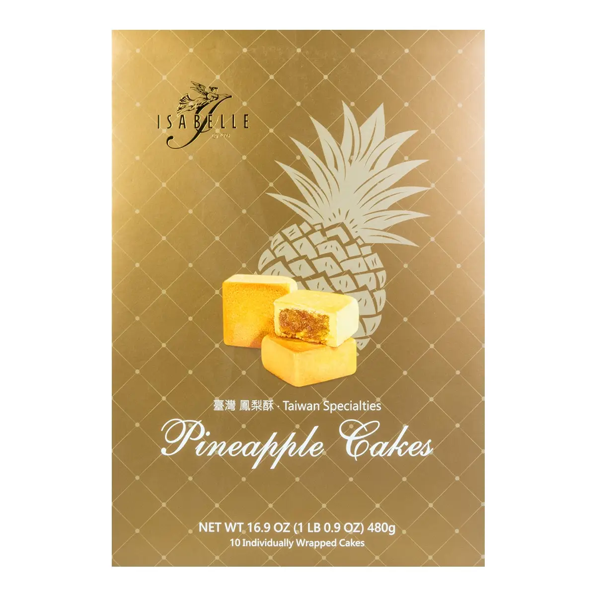 [6 Packungen] Isabelle Taiwan Ananas Kuchen-authentische taiwan esische Delikatesse, jeweils 16,9 Unzen, perfektes Geschenk & Snack