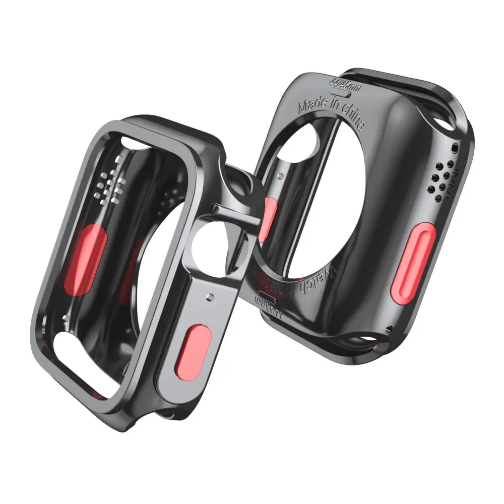 Cover For Apple Watch Case 45mm 41mm 44mm 40mm Screen Protector TPU Soft Bumper Case Accessories For iwatch Series 9 8 7 SE 6 5