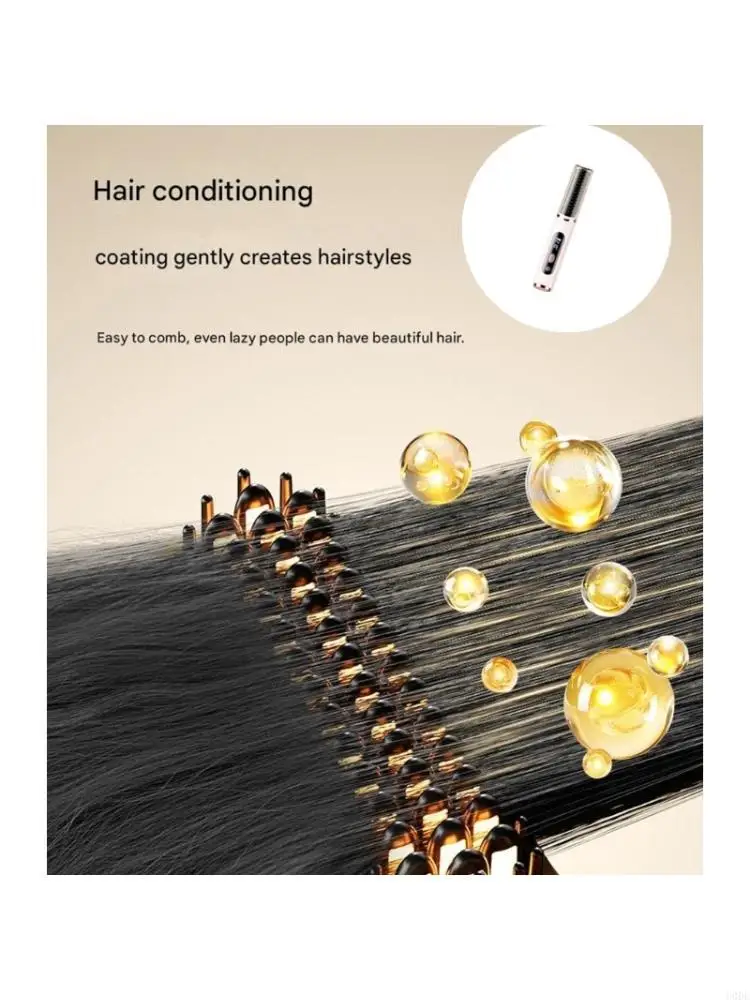   Intelligent Digital Display Radio Styling Comb Highlighting 5 Heat Grades Protective Coating Everyone Hair Varieties And Travel