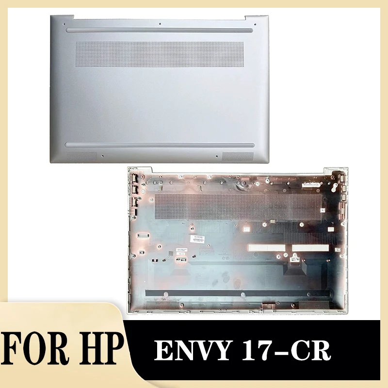 

New Original For HP ENVY 17-CR Laptop Bottom Base Case Lower Cover Under Lid Replacement Housing Silver 848227-001