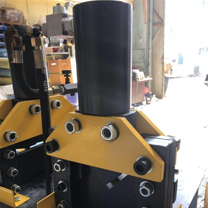 Hydraulic multi-function angle steel punching and shearing machine, small hydraulic channel steel blanking and punching machine