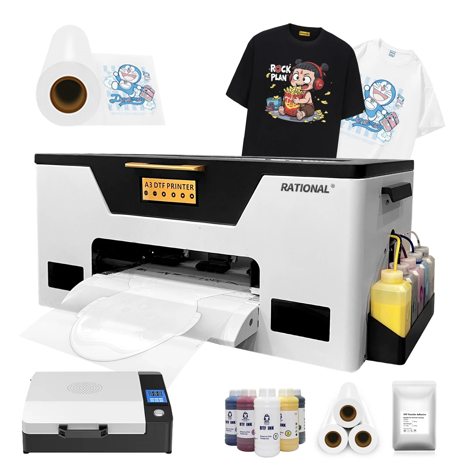 

XP600 DTF Printing Machine PET Film DTF Printer DIY T-shirt Printing Machine 30cm XP600 DTF Printer A3