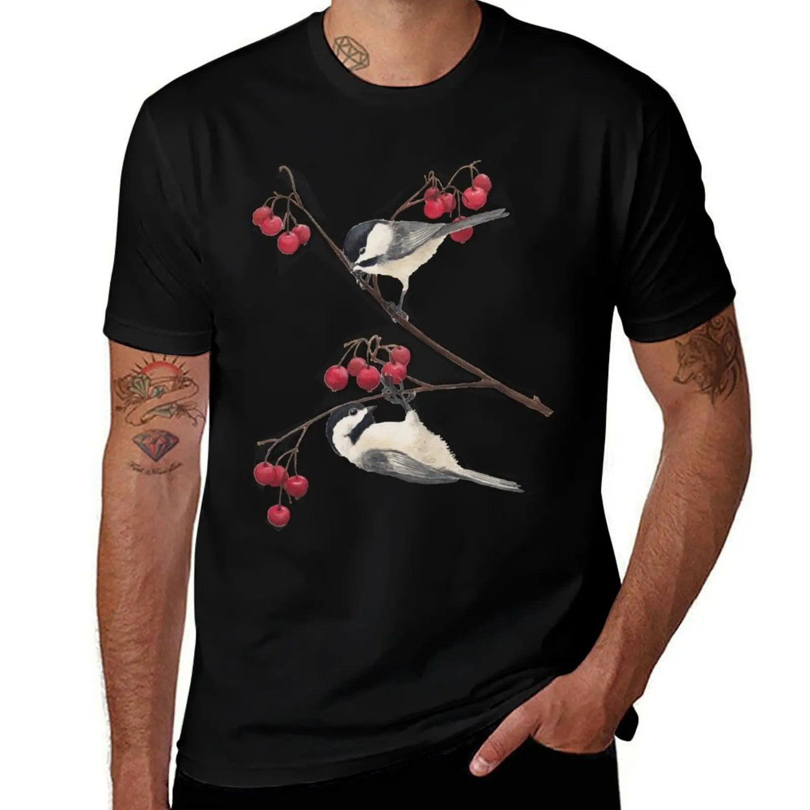 Black Capped Chickadee Provider T-Shirt man t shirt graphic T-Shirt