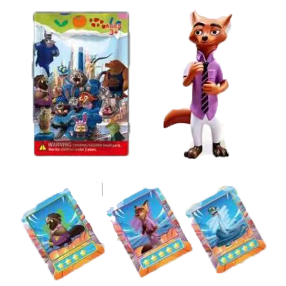 Hot saleing Crazy Animal Series Blind Box Disassembly Fun Blind Box Small statue Rabbit Judy Fox Nick Peripheral decoration gift