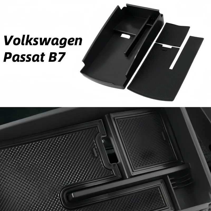 

Автомобильный подлокотник для хранения для Volkswagen VW CC Passat B7 MAGOTAN B6 B7L, органайзер для центральной консоли, лоток, чехол, аксессуары