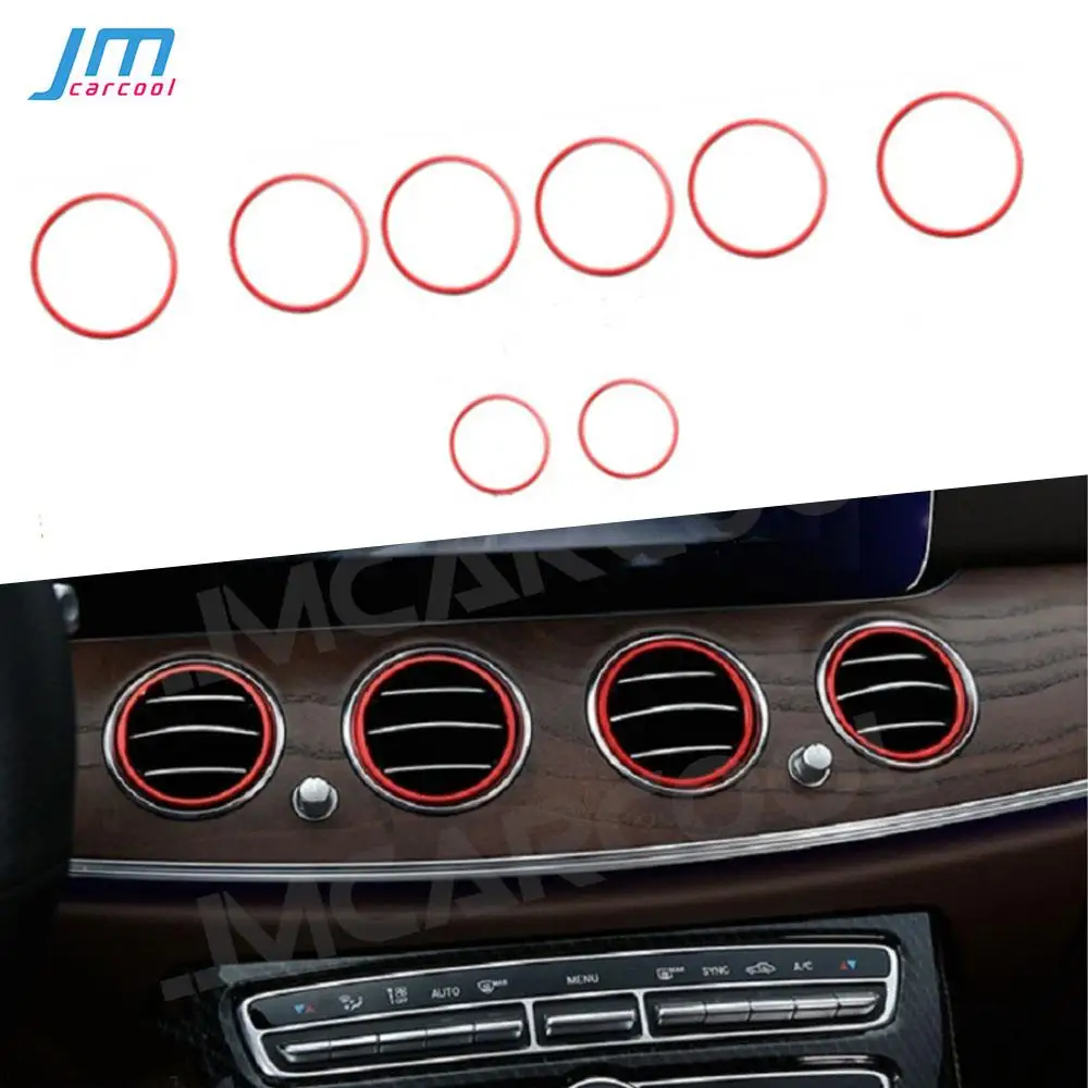 

ABS Material Air Conditioning Vent Decorative Ring 8 PCS for Mercedes Benz E Class W213 C238 2017-2019