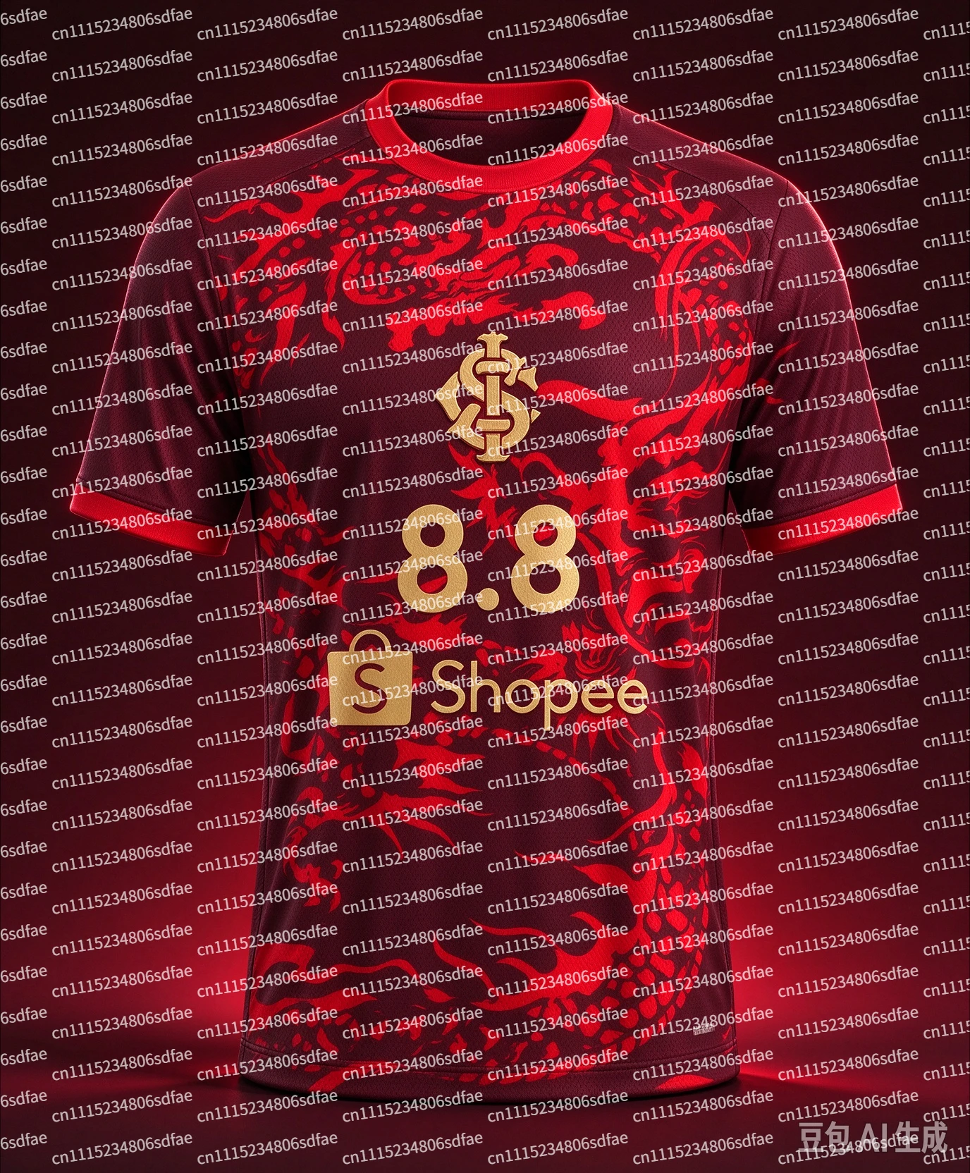26‑27 SC Internacional Football Jersey Shirt, Men Summer New Shoulder Strip Sports Tshirt, Training Breathable Quick  Sweatshirt