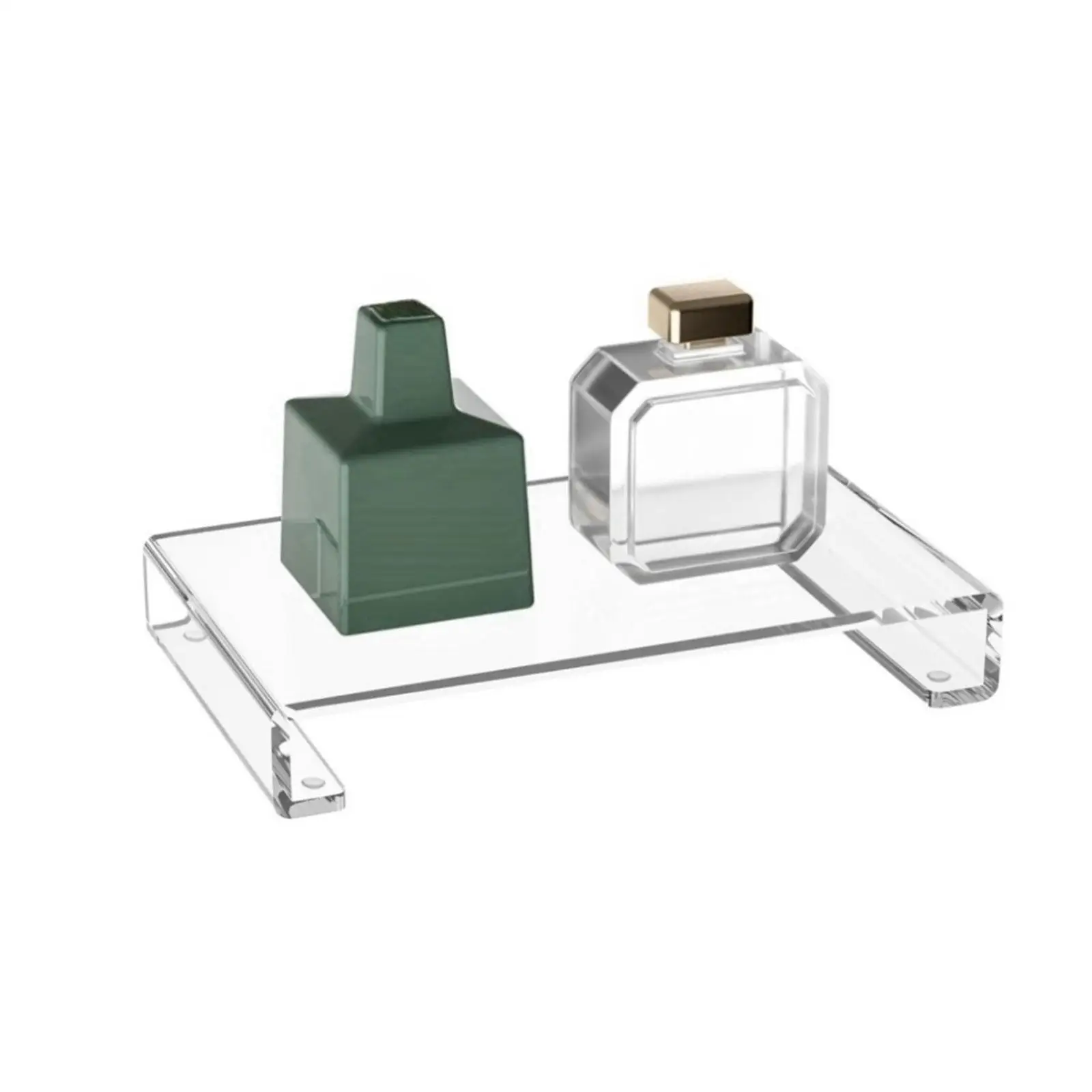 

Acrylic Tray Pedestal Stand Organizer Multifunctional Clear Display Riser